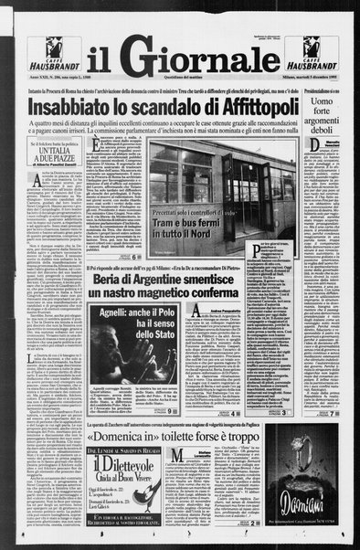 Il giornale : quotidiano del mattino